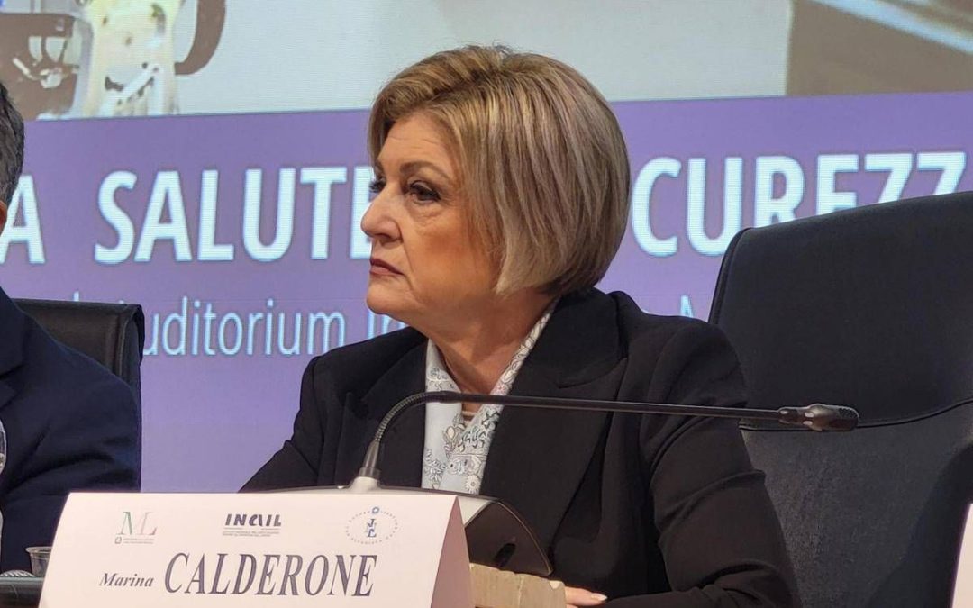 Calderone: “Sicurezza su lavoro sia imperativo oltre che conoscenza regole”