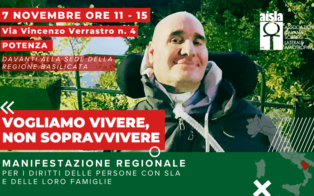 Malattie rare, Aisla: “Basilicata senza Fondo Sla condanna a solitudine chi lotta per vivere”