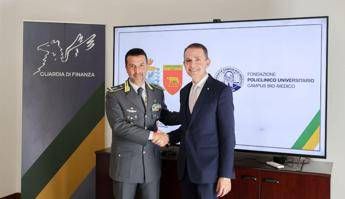 Salute, firmata la convenzione tra Guardia di Finanza Lazio e Policlinico Campus Bio-Medico