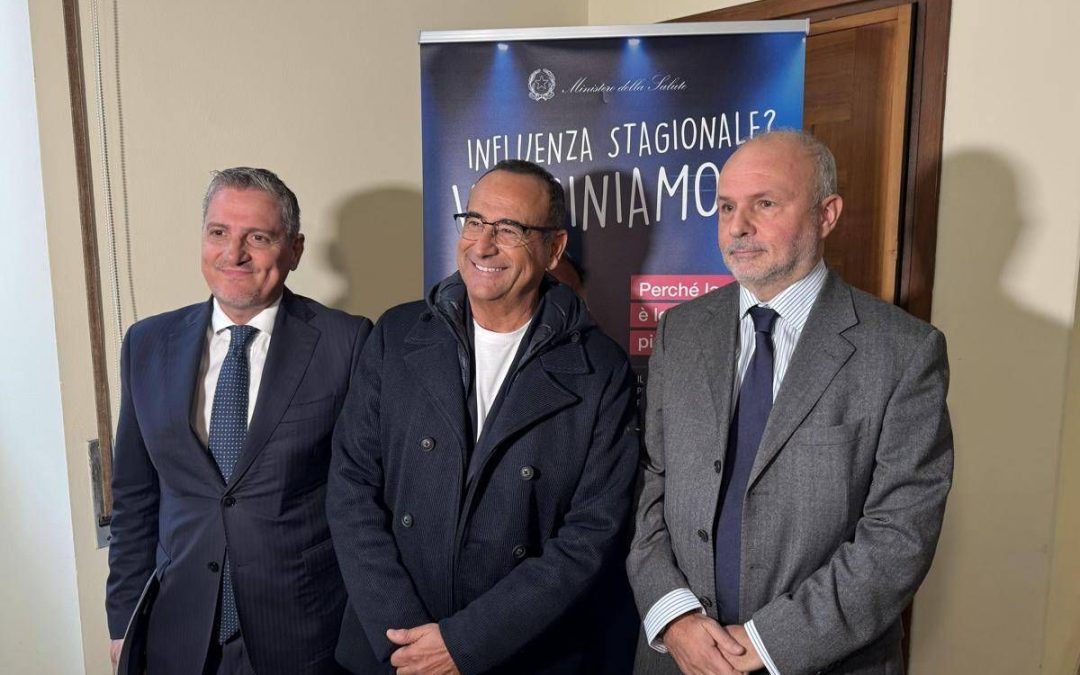 Influenza, al via spot Tv con Carlo Conti: “Io vaccinato, spero lo facciano in tanti”