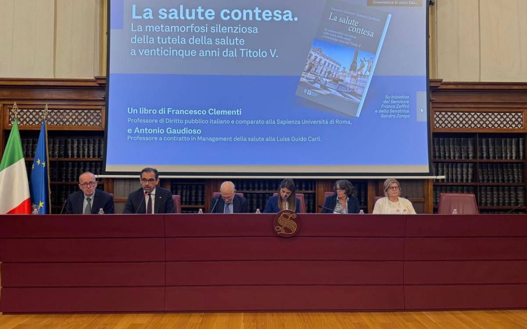 A 25 anni dalla riforma del Titolo V della Costituzione, presentato in Senato il libro ‘La salute contesa’